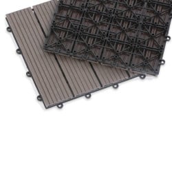 Dalles terrasse en composite effet bois - Lot de 5 (6)