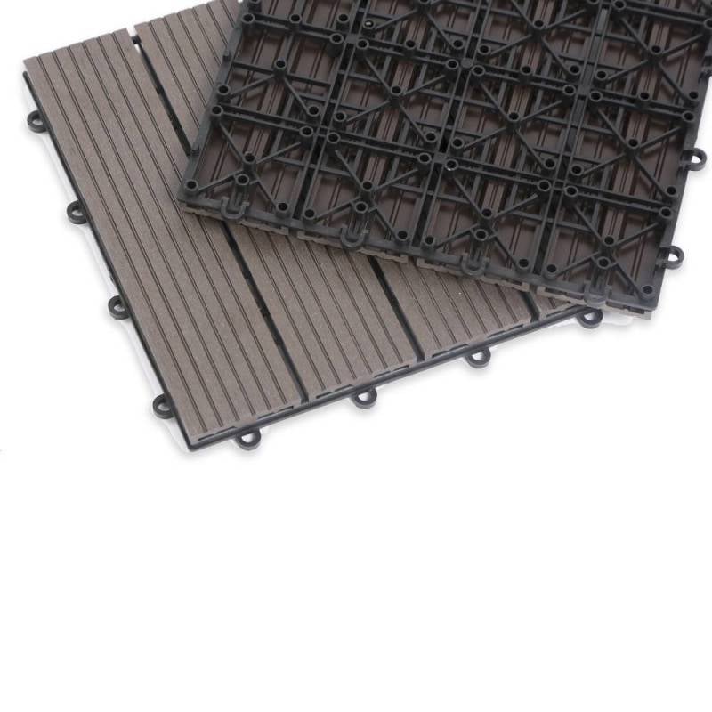 Dalles terrasse en composite effet bois - Lot de 5 (6)
