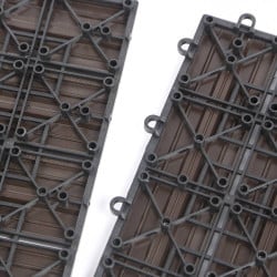 Dalles terrasse en composite effet bois - Lot de 5 (7)