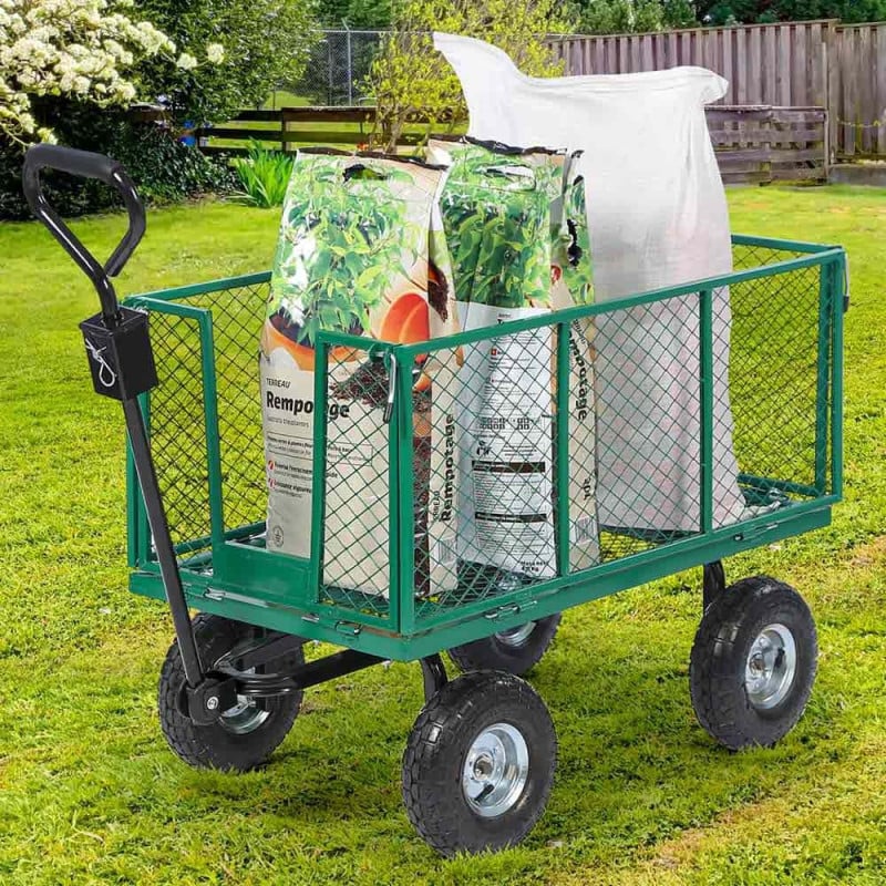 Chariot de jardin métal pliable XXL (7)