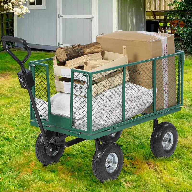 Chariot de jardin métal pliable XXL (10)