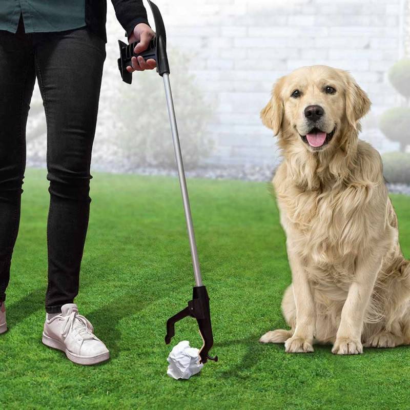 Pince de ramassage à déchets avec crochet et aimant pour métal (6)