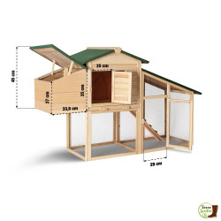 Poulailler bois avec pondoir (3)