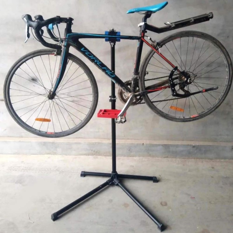 Support de Réparation Vélo, Pied d'Atelier pour Vélo, avec Porte