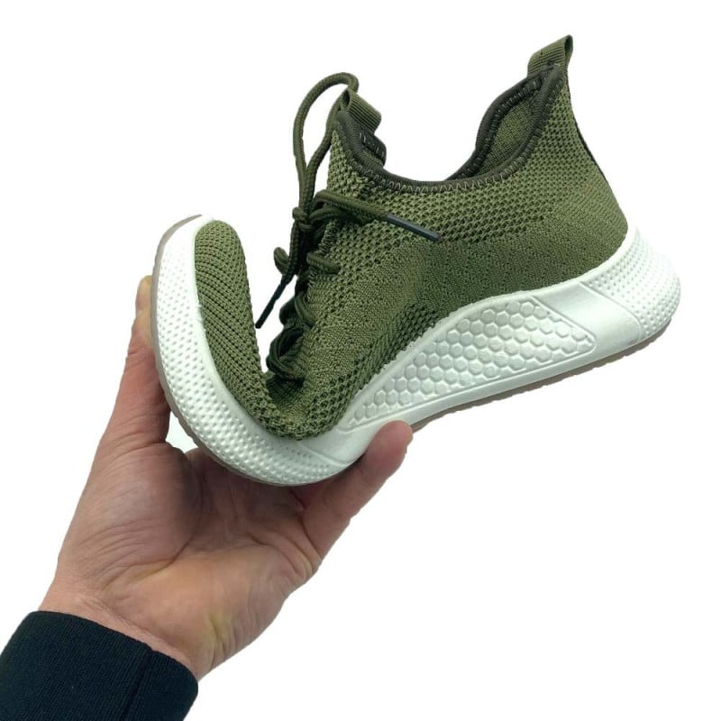 Baskets respirantes vertes (4)