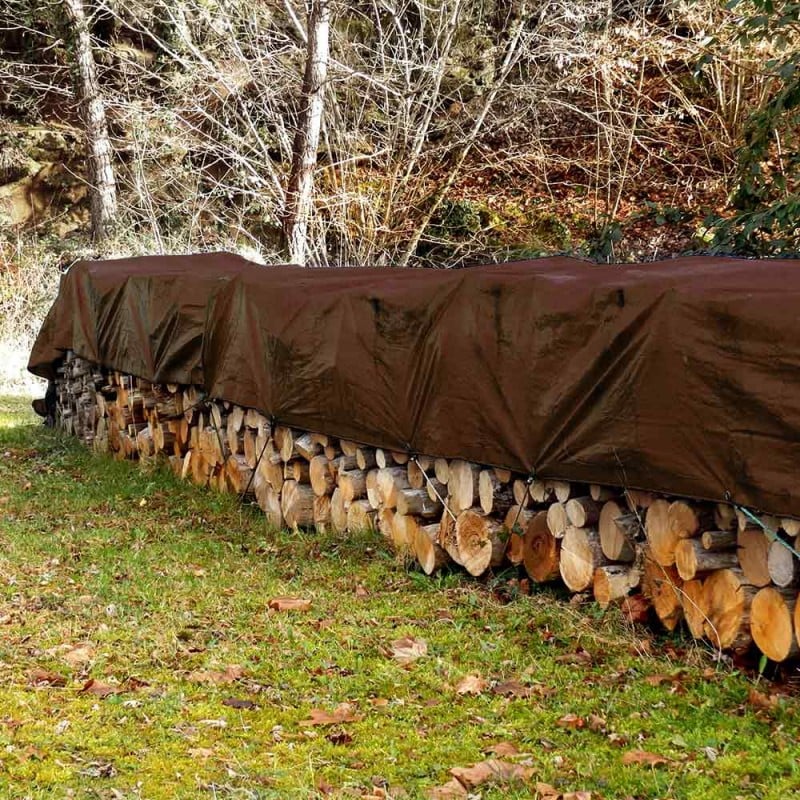 BACHE A BOIS pour la protection et le stockage extérieur du bois