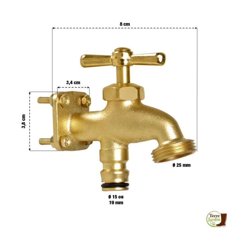 Robinet de jardin en laiton (1)