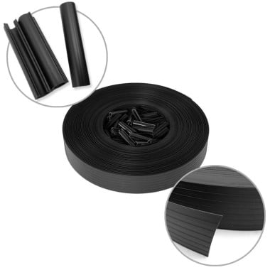 Kit brise vue occultant en PVC pour clôture à lamelles - 60 M (5)