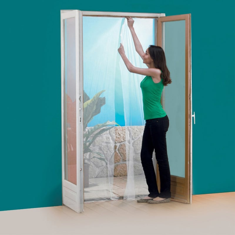 Moustiquaire porte-fenêtre rideau- Lot de 2 (2)