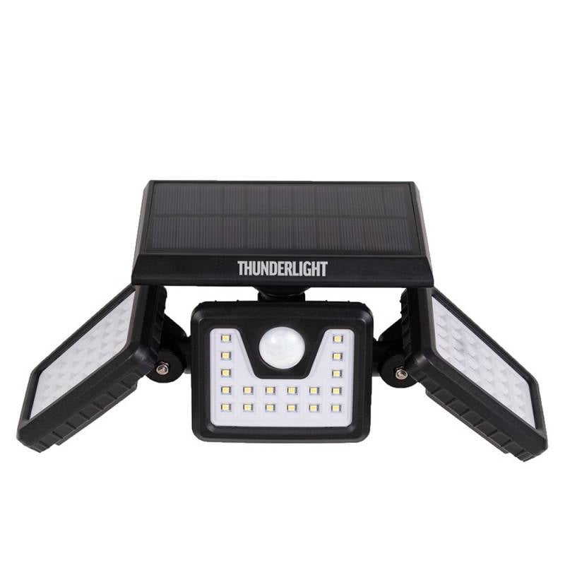 Projecteur mural solaire 3 têtes avec détecteur de mouvement (3)