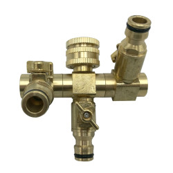 Raccord de tuyau d'arrosage 3 entrees (3)