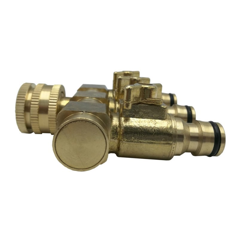 Raccord de tuyau d'arrosage 3 entrees (5)