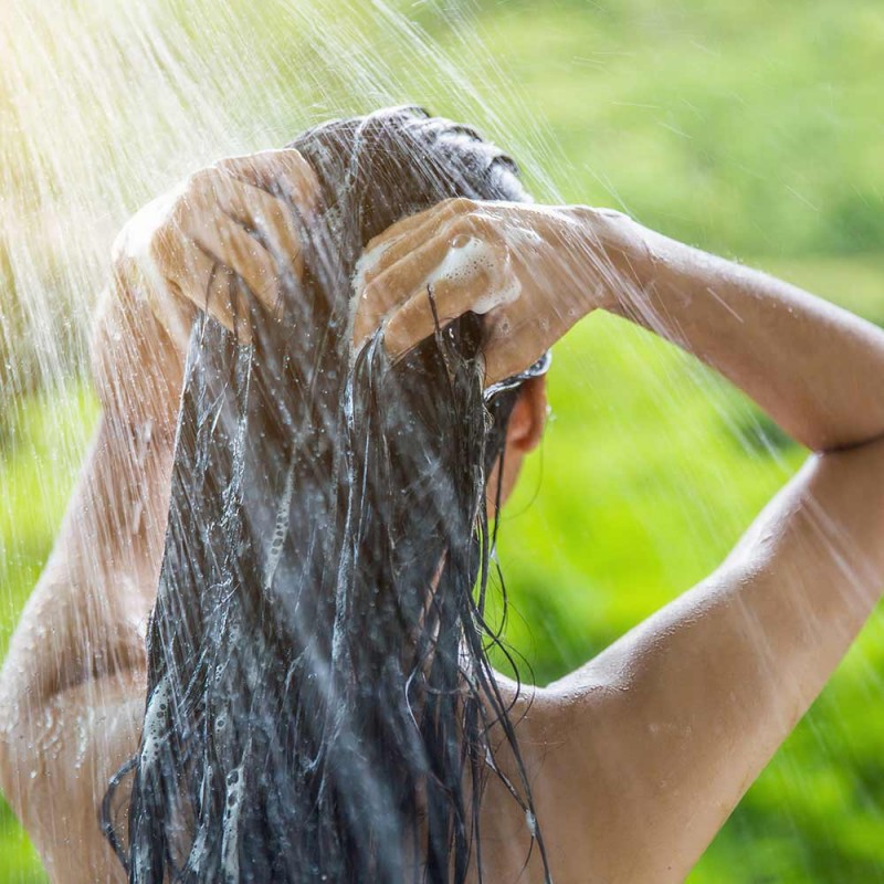 Douche solaire d'extérieur réservoir 20L noir