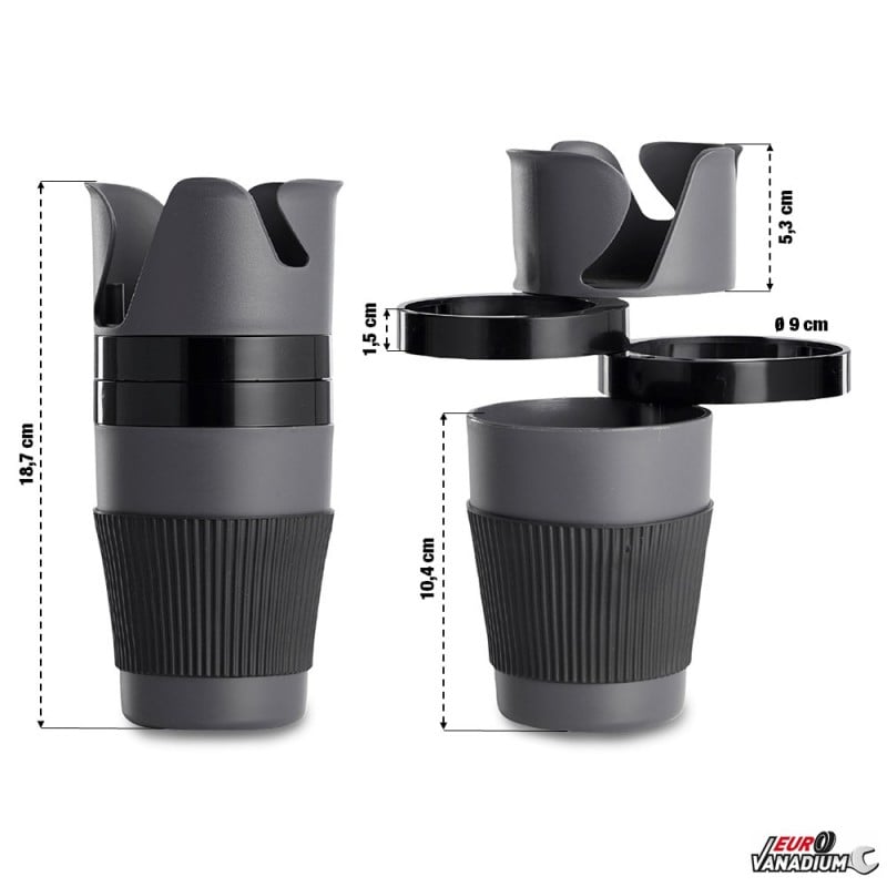 Porte-Gobelet de Voiture 2 en 1, XiXiRan Multifunctional Car Cup