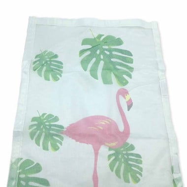 Moustiquaire porte coulissante motif flamant rose (1)