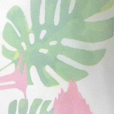 Moustiquaire porte coulissante motif flamant rose (3)