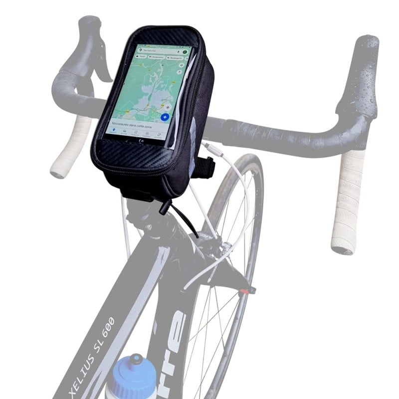 Hosome Sacoche de Guidon de vélo étanche avec écran Tactile Pare-Soleil 16 en 1 2 démonte-pneus de vélo et 1 Housse de Pluie Outil de réparation pour vélo