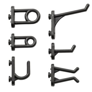 Panneaux muraux de rangement pour outils + crochets (3)