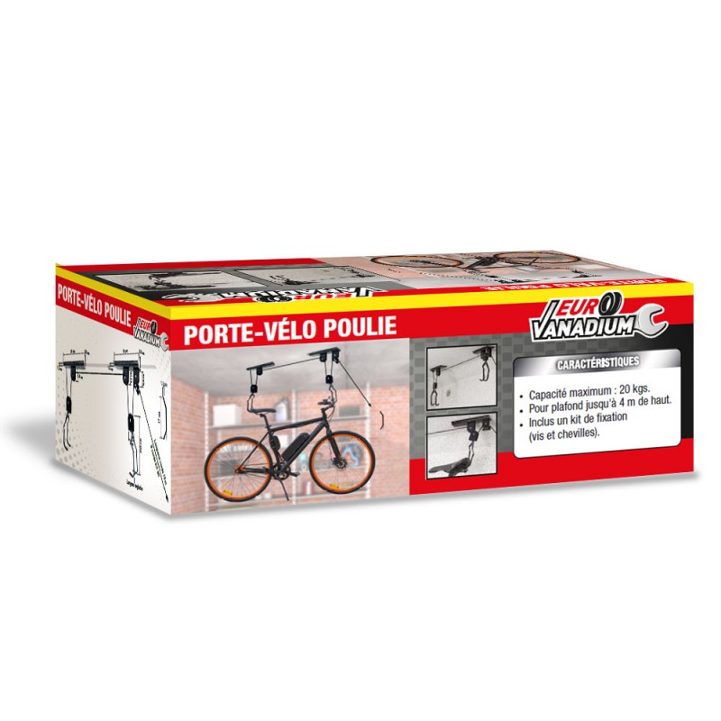 Support présentoir vélo réglable avec fixation sol/plafond par