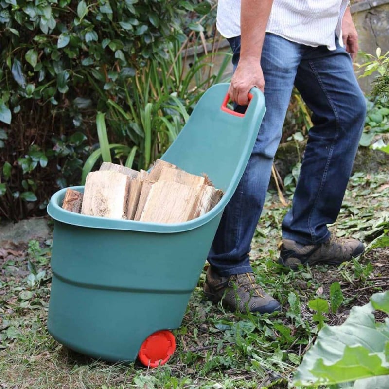 5 Panier a roulette en plastique 45 litres