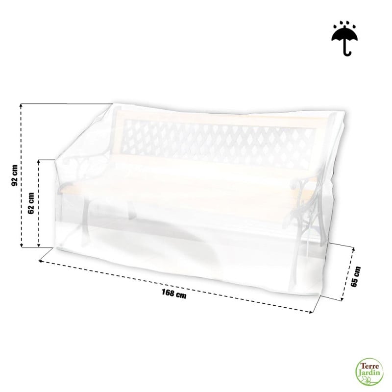 Housse de protection pour banc de jardin (1)