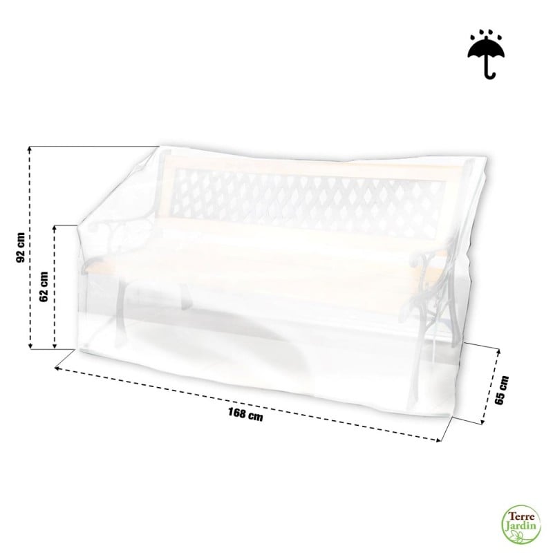 Housse pour mobilier de jardin Housse de Protection pour Banc. Housse Banc  Jardin Tissu Oxford Imperméable. Housse de Banc Exterieur Anti UV