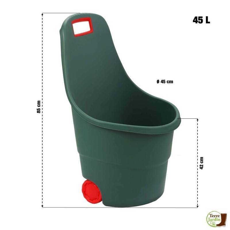 Chariot de jardin 2 roues 45 L (1)