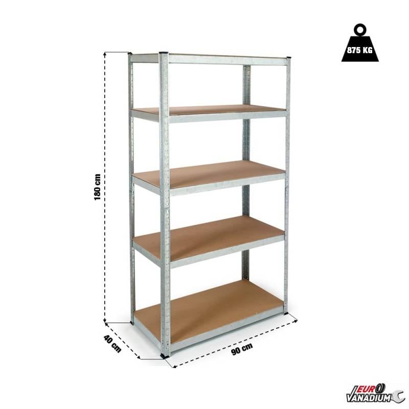 Etagère modulable en métal pour charges lourdes (1)