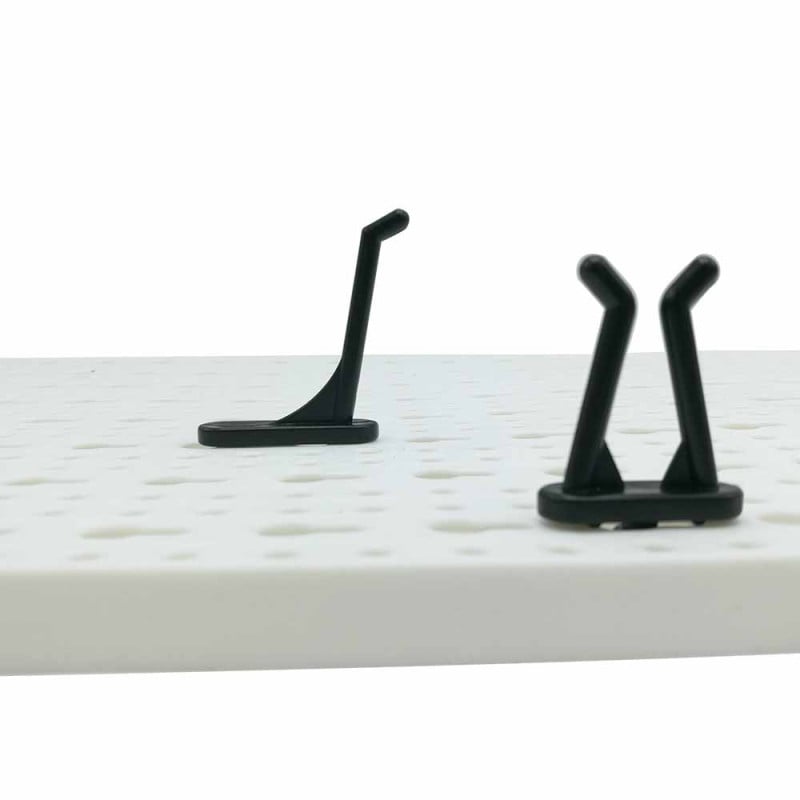 Panneaux muraux de rangement pour outils + crochets (4)