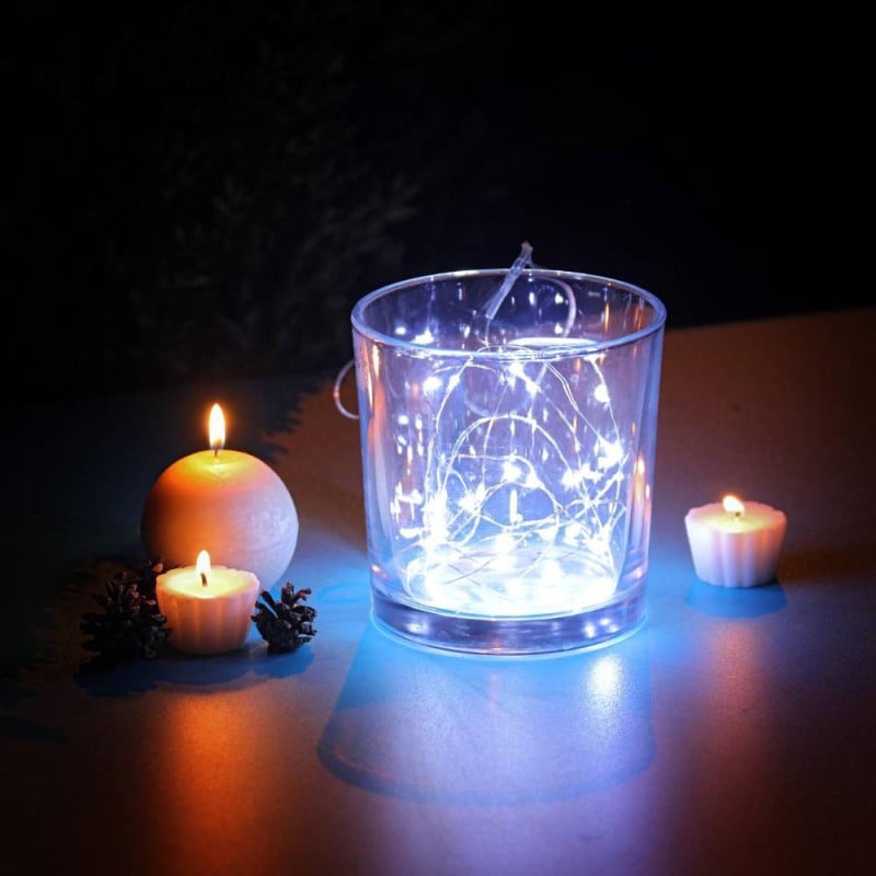 Guirlande cuivre LED à piles (5)