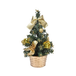 Sapin de table décoré 20 cm (2)