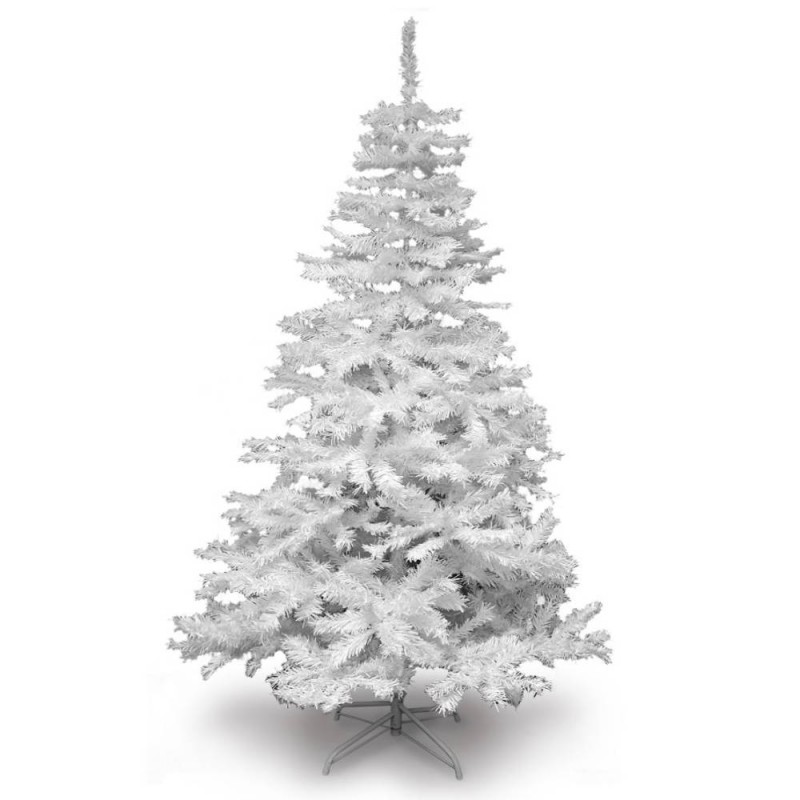 Sapin de Noël artificiel blanc Deluxe de 120 à 210 cm. (4)