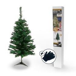 Sapin de Noël artificiel tradition et qualité - Arbre pour décoration de Noël avec support (7)