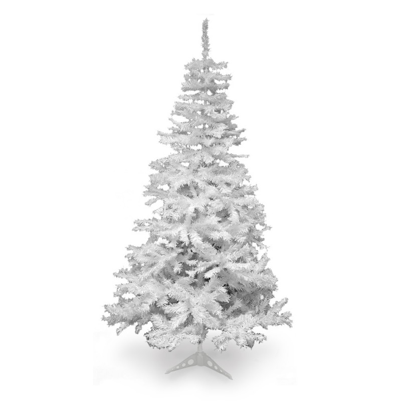 Sapin de Noël artificiel blanc Deluxe de 120 à 210 cm. (1)
