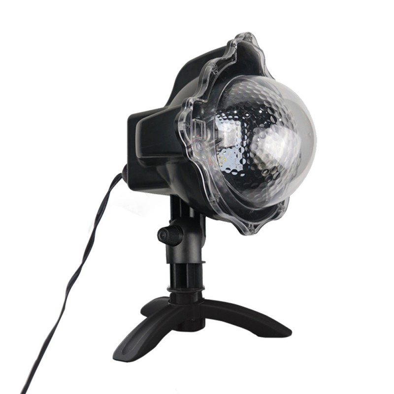 Projecteur LED effet chute de neige blanc froid et multicolore