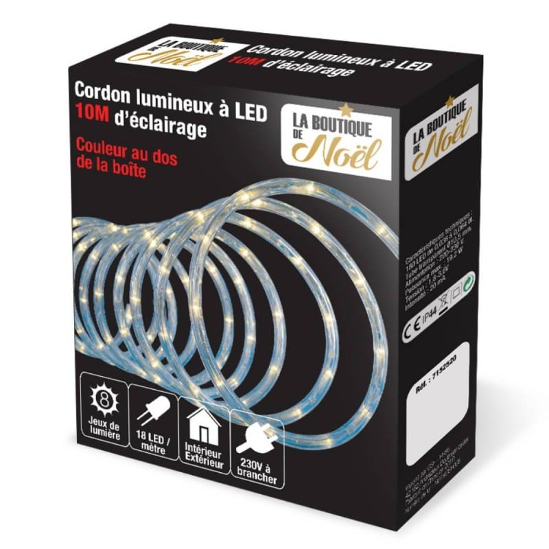 Guirlande - Cordon lumineux LED multicolore 6 - 10 - 18 - 40 m