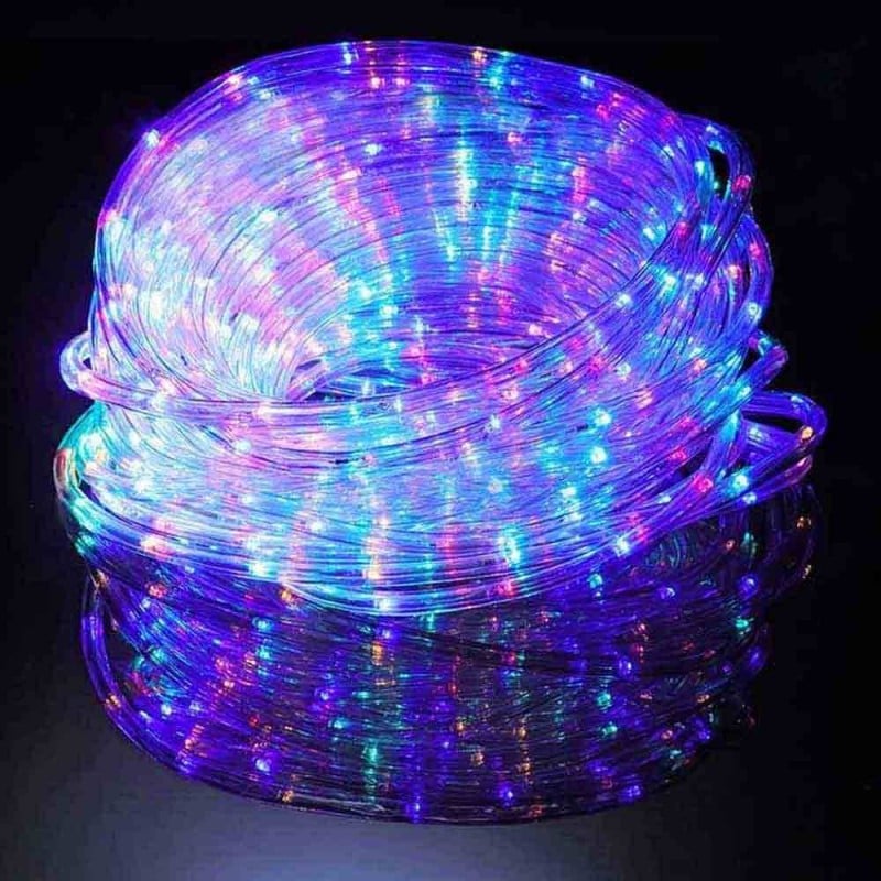 Guirlande tube led multicolore flexible 30 mètres, Cordon lumineux pas cher