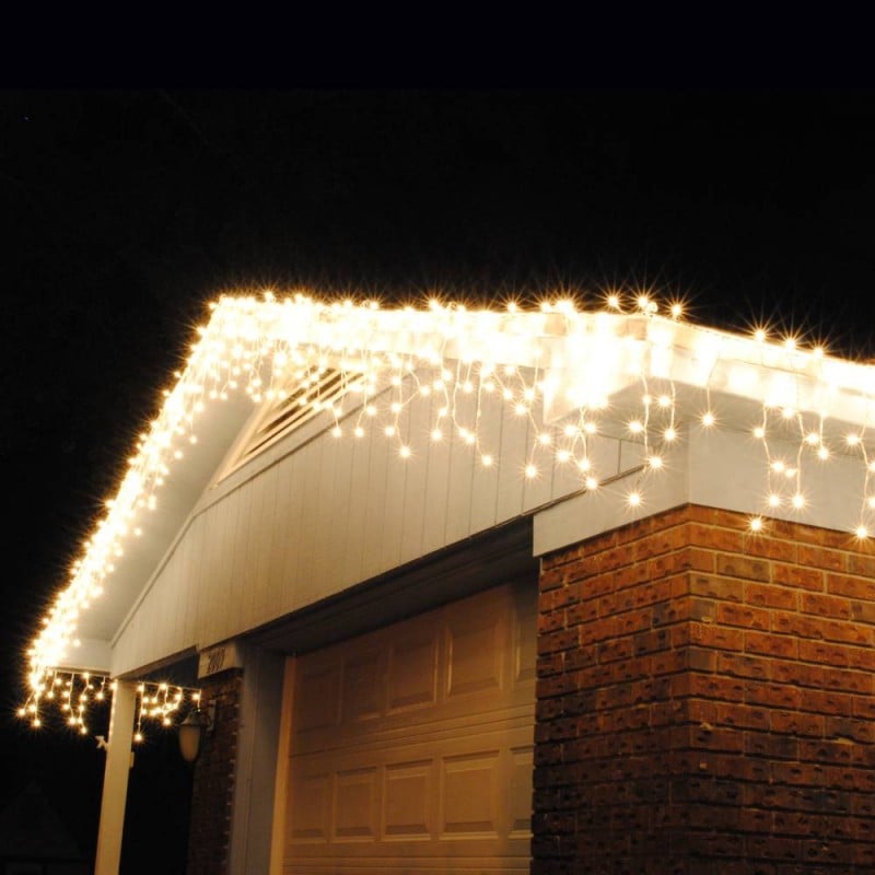 Guirlande lumineuse stalactite 4, 6 ou 10 m blanc ou multicolore pas chère