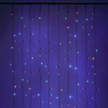 Rideau lumineux solaire extérieur 400 x 200 cm (3)