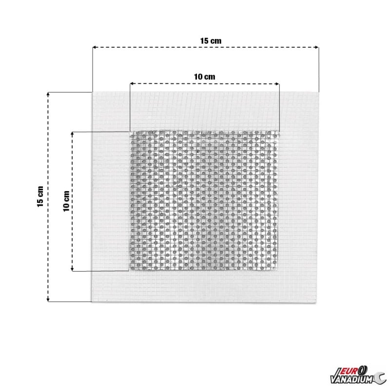 EURO VANADIUM - Patch de réparation pour plaque de plâtre - Lot de 5