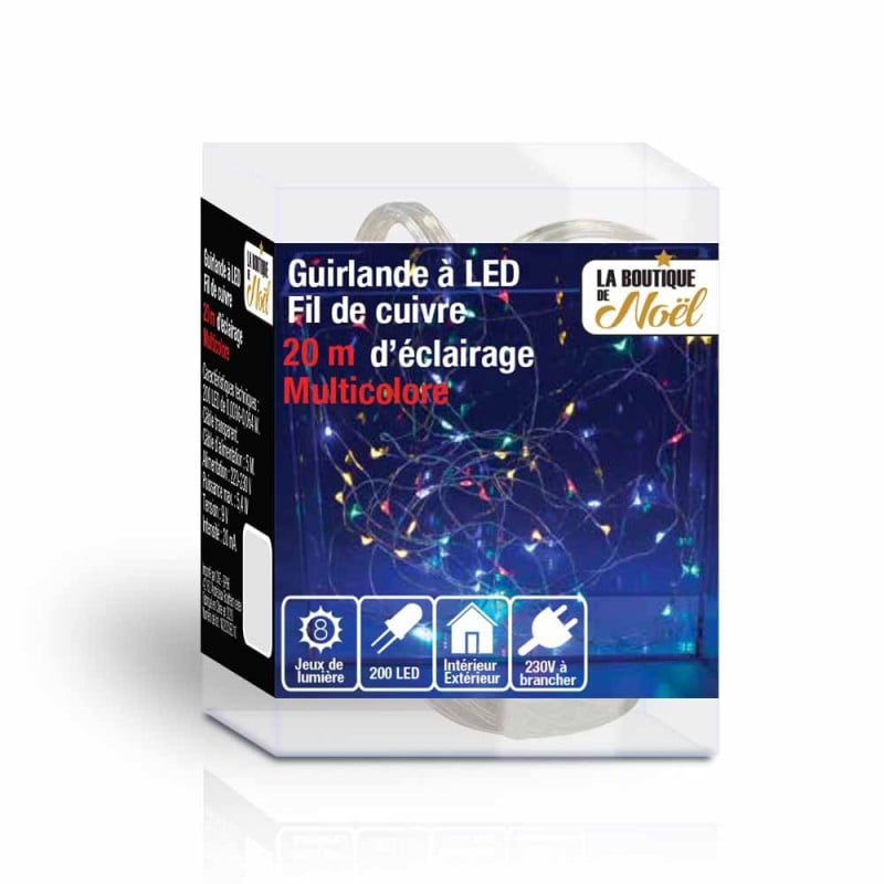 Guirlande lumineuse led fil cuivre électrique (3)