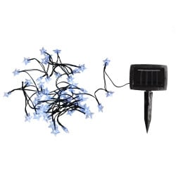 Guirlande solaire à LED forme "étoiles"