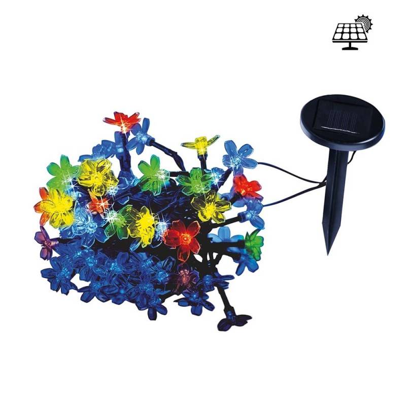 Guirlande lumineuse solaire Fleurs 35 LED