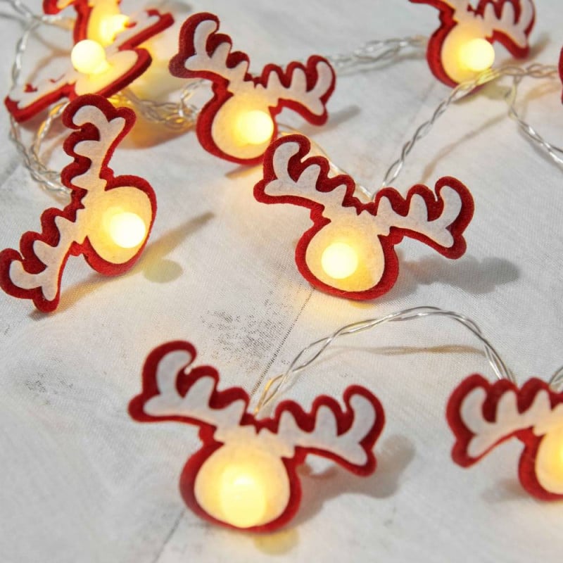 Guirlande lumineuse rennes en feutrine (1)