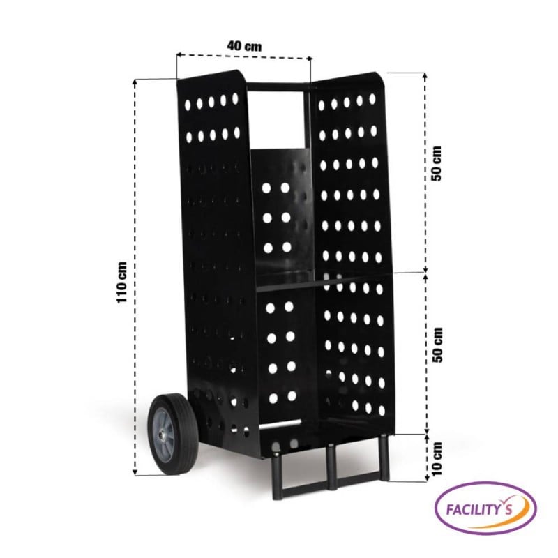 Porte bûches en Acier Capacité de charge 50 kg