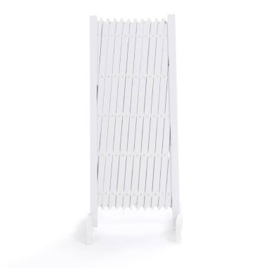 Barrière de protection extensible blanche plastique (2)