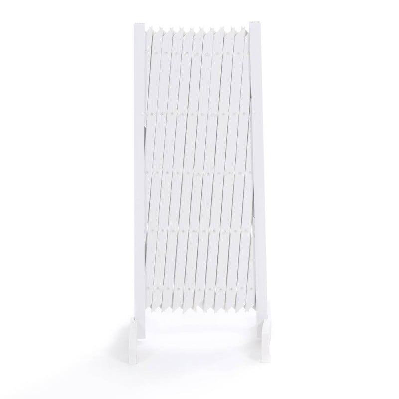 Barrière de protection extensible blanche plastique (2)