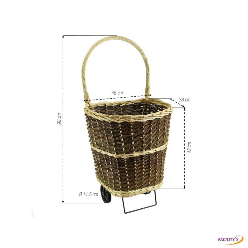 Panier Avec Du Bois De Chauffage Pour La Cheminée Dans Un Jardin