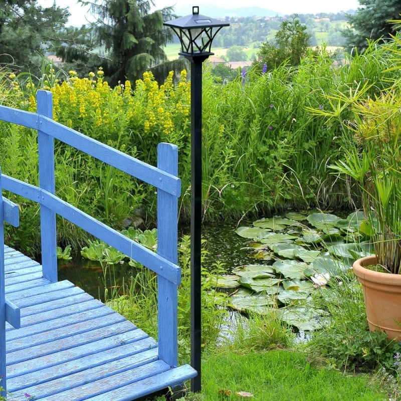 Lampadaire solaire LED japonais double position (8)