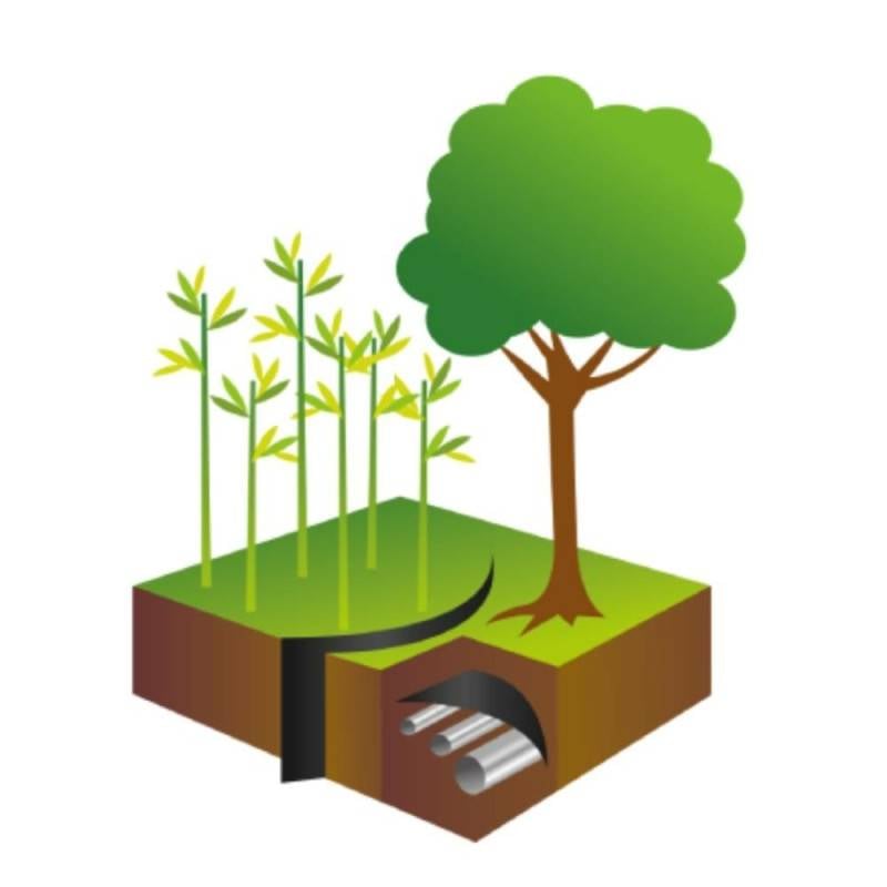 Barrière anti rhizome, racines, bambous rouleau de 5 mètres (4)